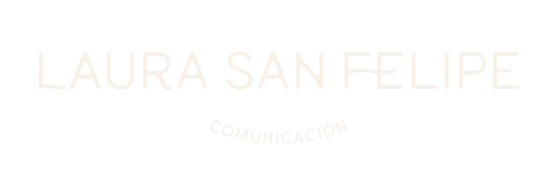 Logo Laura San Felipe Comunicación