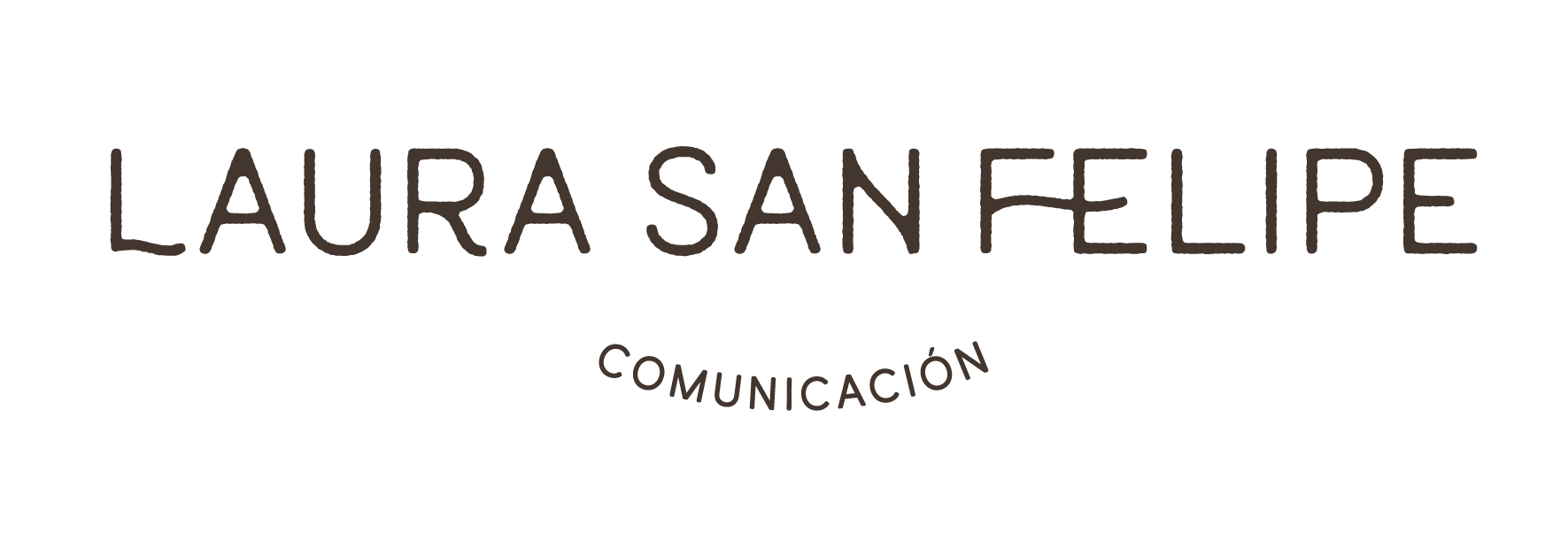 Logo Laura San Felipe Comunicación